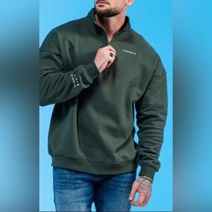 YOUNG LA Model#516 Quarter zip sweater